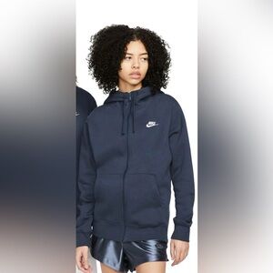 Nike navy blue Full-Zip Hoodie S